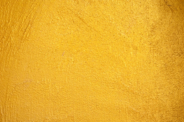A bright yellow wall