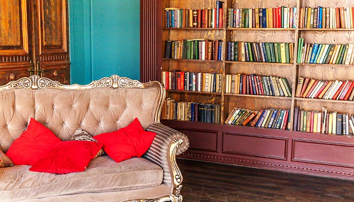 organized books in shelves