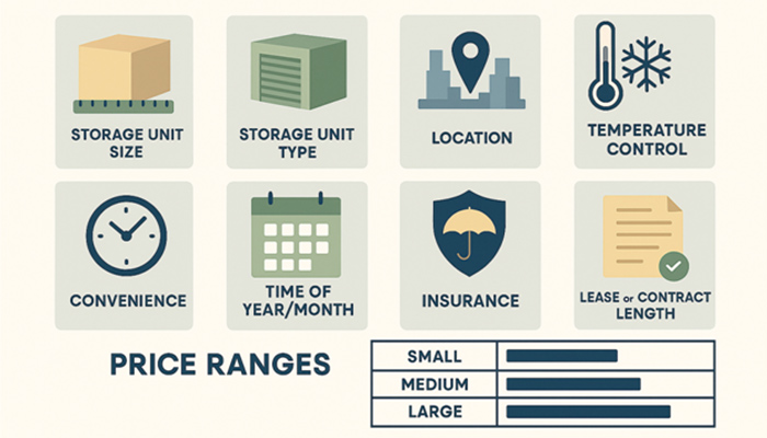 infographic of 8 Ways to choose the best storage unit