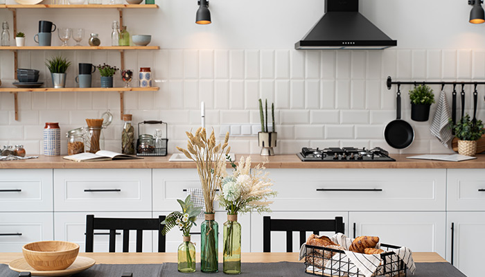 organized and clean kitchen