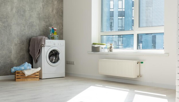 organized laundry room